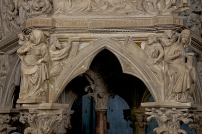 The pulpit in the Church of Sant